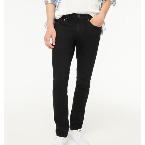 NWT J.Crew Slim Fit Jean In Signature Flex Black Size 28x30 - Picture 1 of 9
